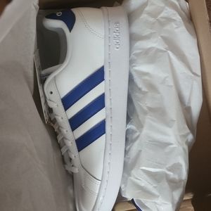 New adidas sneakers white and blue men's